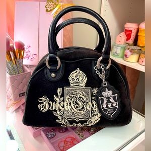 Juicy Couture vintage black bowler purse